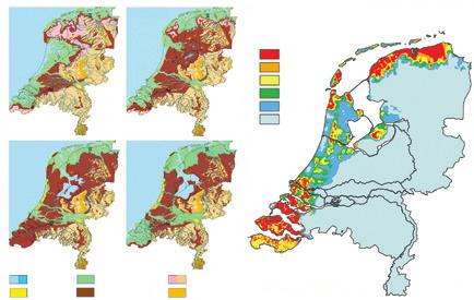 3850 B.C. 100 A.D. a c water duinen Figuur 1a-d de paleogeografische ontwikkeling van Nederland in vier fasen (naar Vos et al., 2011).