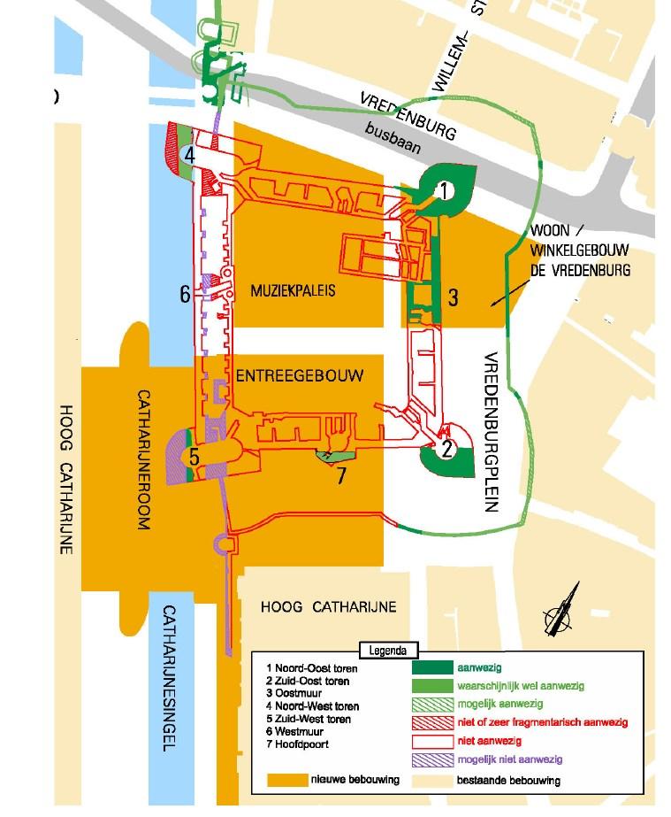 Ik wil u tevens informeren over de voortgang van de inpassing van de restanten van kasteel Vredenburg.