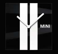 80 26 2 146 924 140,00 mini wall clock, BLACK UNION JACK Met uitwisselbare wijzers in wit, rood en zwart naar eigen smaak.