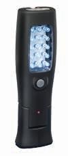 KB90 34,- Oplaadbare looplamp met 15 leds als hoofdverlichting en 3 inspectie leds aan de bovenzijde