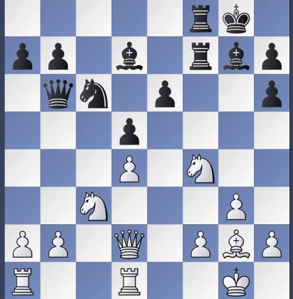 In de partij werd het me echter makkelijk gemaakt en was het niet meer nodig toen mijn tegenstander blunderde en toch Pf6+ speelde.