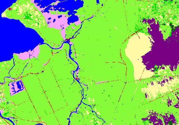 4.4 Overijssel Verandering in grondgebruik De grootste veranderingen in Overijssel is de toename van areaal grasland en akker.