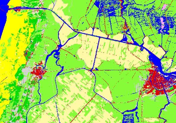 4.7 Noord-Holland Verandering in grondgebruik Grote veranderingen in Noord-Holland zijn de forse afname aan gras en water.