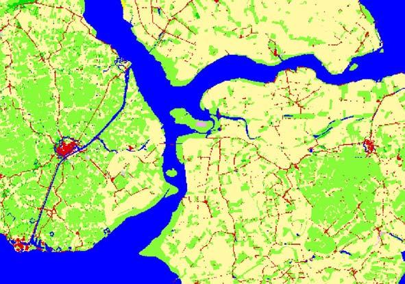 4.9 Zeeland Verandering in grondgebruik Zeeland is net als Friesland een provincie met relatief weinig verandering in het grondgebruik. Het areaal gras en akker/kale grond is licht afgenomen.