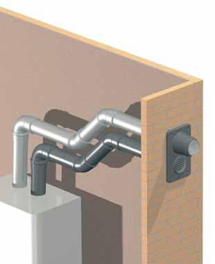 CONCENTRISCHE RVS SYSTEMEN Rookgasafvoerpijp Ø 80 mm uit RVS 316L.