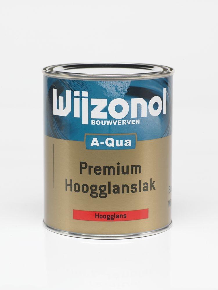 A-Qua Premium Hoogglanslak Product: hoogwaardige waterverdunbare lakverf o.b.v. urethan Eigenschappen: zelfde eigenschappen als Zijdeglanslak en Glanslak glansgraad ca.