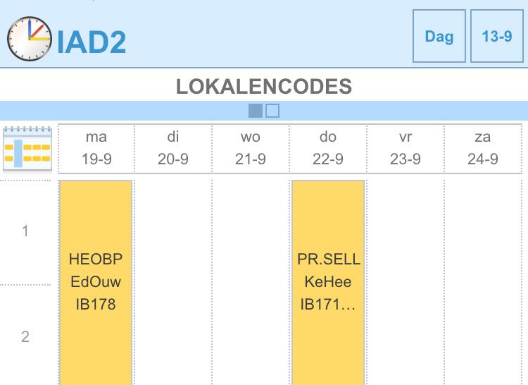 roosterapp fout Door te drukken op de klok, verschijnt het menuutje. Ik had nooit geweten dat dit uberhoubt een knop is, laat staan het menu, zonder het aan anderen te vragen.