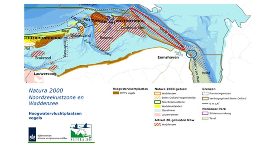 Passende Beoordeling COBRAcable 4.2.5 NIET-BROEDVOGELS Voor de Waddenzee zijn voor 39 soorten niet-broedvogels instandhoudingsdoelen geformuleerd.