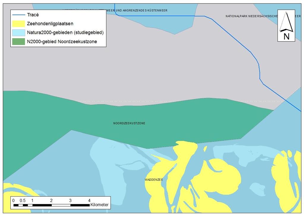 Passende Beoordeling COBRAcable Figuur 4.20: Zeehondenligplaatsen in Natura 2000-gebied Noordzeekustzone. 4.3.