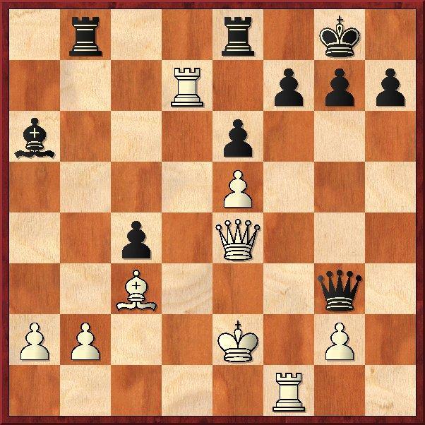 36. Txe5!? Nog niet direct winnend, maar door de twee pionnen op de zesde rij wordt het onzettend lastig verdedigen voor zwart. 36...dxe5 37.