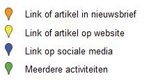 2 is te zien dat het campagnemateriaal in de provincies Groningen, Flevoland, Zeeland en Noord-Brabant niet of nauwelijks verspreid is.