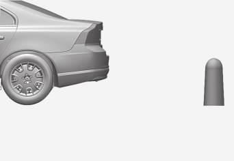 07 Bestuurdersondersteuning 07 Op het display van de middenconsole verschijnt een schematische weergave van de onderlinge posities van de auto en een eventueel obstakel.