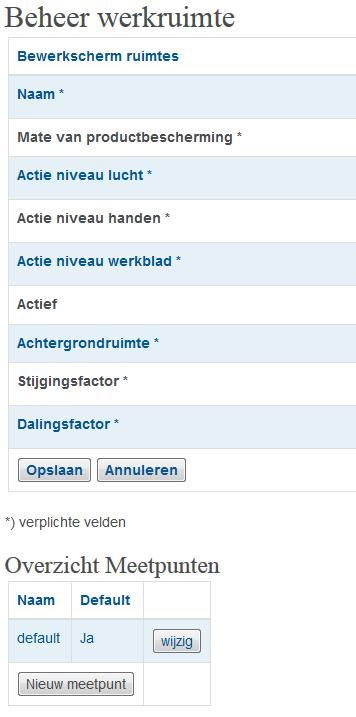 Klik op Nieuw meetpunt om het beheer meetpunten te openen: 6.2.3.1 Naam meetpunt Geef elk meetpunt een unieke naam. Per werkruimte moet de naam van het meetpunt uniek zijn.