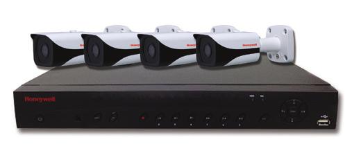 U hebt de keuze uit een 1 of 2 TB embedded NVR (tot 8 TB optionele opslagcapaciteit) en 4 IP-balcamera's óf 4 IP-bulletcamera's.