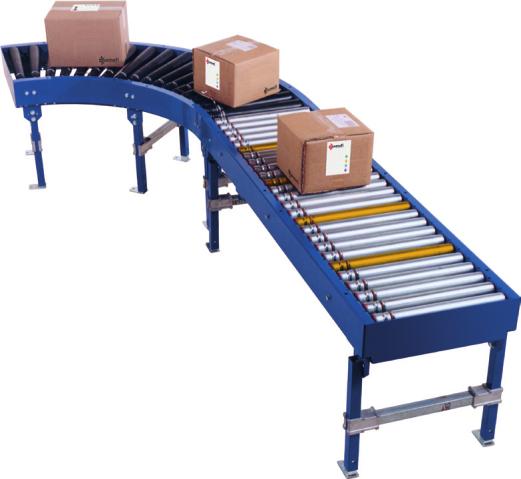 9 RCAS ROLLENCONVEYOR AANGEDREVEN DOOR MOTORROLLEN VOOR LASTEN TOT 40 KG/M RCAS is een rollenconveyor aangedreven met motorrollen die instaan voor transport van lasten tot 40 kg/m.