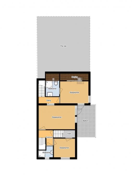 Plattegrond Kruisstraat 17