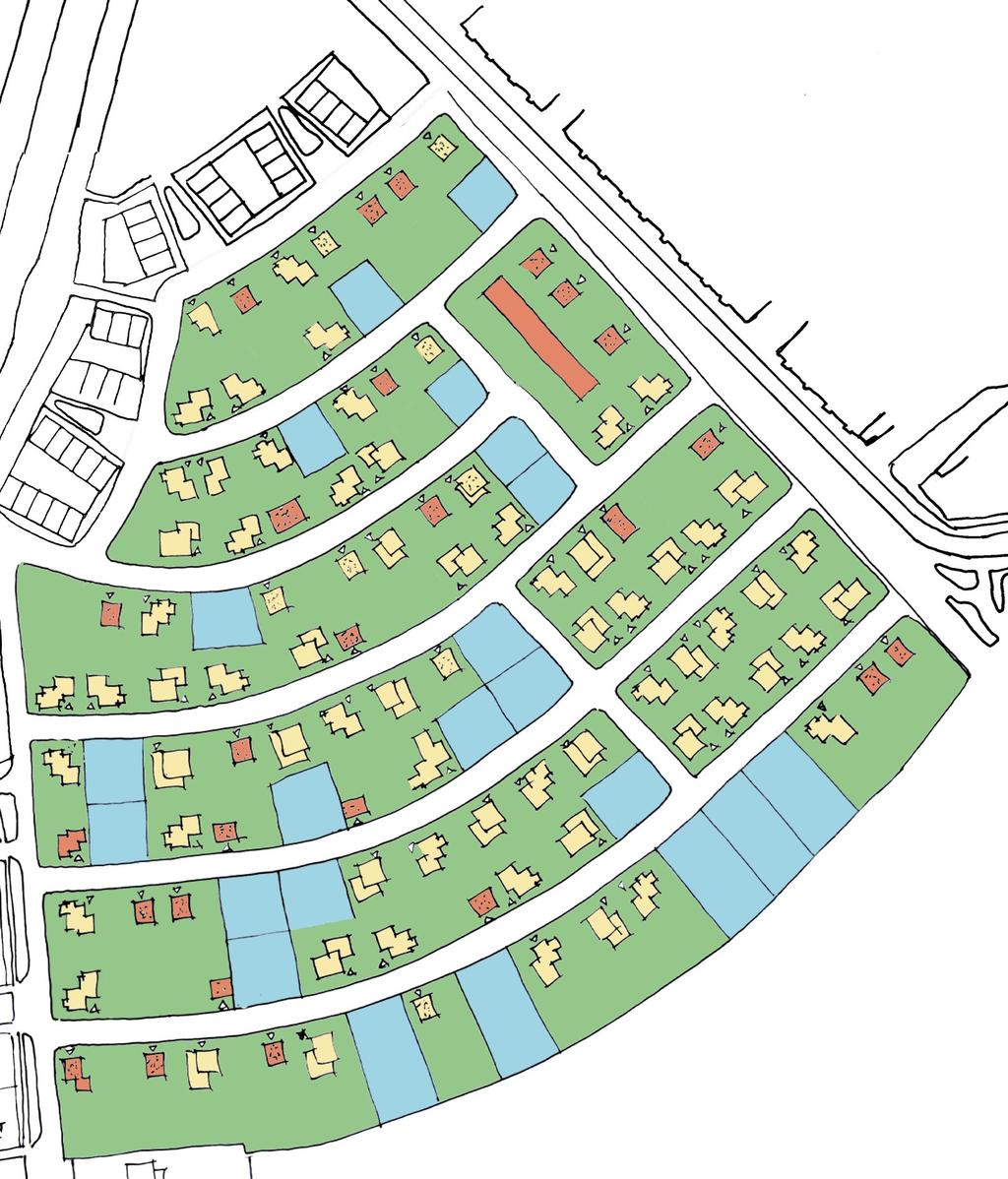 Beeldkwaliteitsplan Oost Toetsingskader voor de nieuw te bouwen woningen en aanpassingen aan de bestaande woningen in Schuttersbosch Oost Het uitgangspunt voor de houten woningen is uniformiteit in