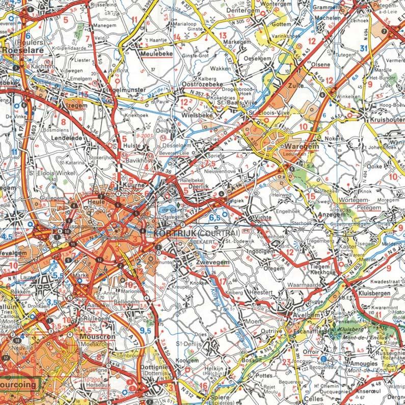 1 Situering en begrenzing van het plangebied Het plangebied is gelegen langs de Vichtesteenweg, de invalsweg naar het centrum