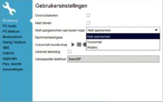 3.5 Je gesprekken doorschakelen Om al je gesprekken door te schakelen naar een ander nummer kun je via je gebruikersinstellingen je Xelion telefoonaansluiting doorschakelen.