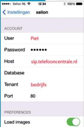 1 ios app Voorwaarden voor de Xelion ios app: Xelion 6 moet minimaal update 7 zijn ios versie minimaal ios7 Gebruiker moet een Xelion 6 softphone gebruikersaccount hebben Wordt aan al deze eisen