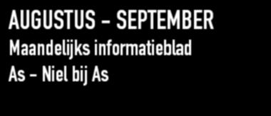 00 uur Maandag 12 september van 16.00 tot 24.00 uur vanaf 20.