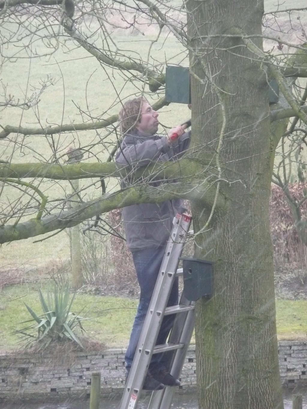 Weer nieuwe kasten In februari is er weer een aantal nieuwe kasten opgehangen. Ook is er een aantal kasten vervangen omdat ze van ouderdom uit elkaar vielen.