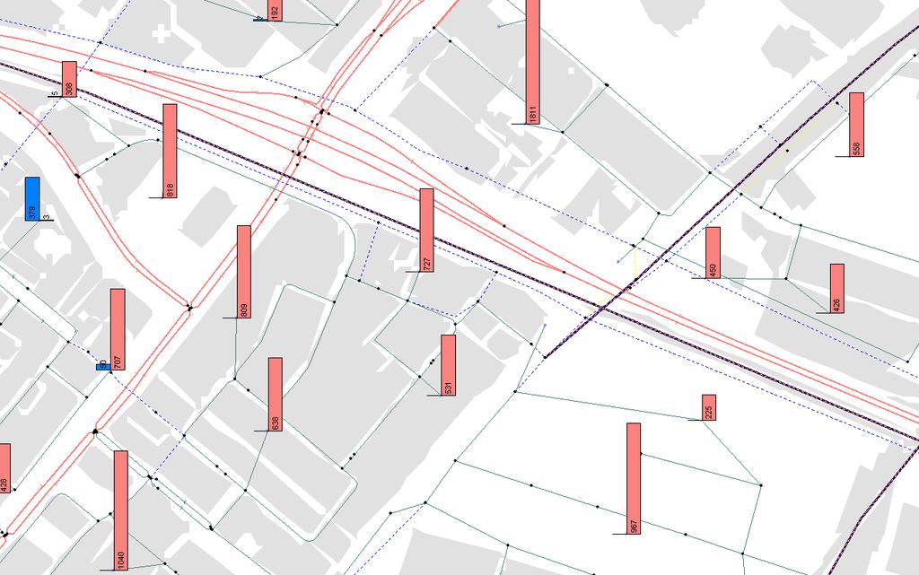 Om een indruk te krijgen van de ruimtelijke vulling in de projectomgeving van de Vervoersknoop Bleizo zijn in Figuur 2-6 de woon- en werklocaties gevisualiseerd.