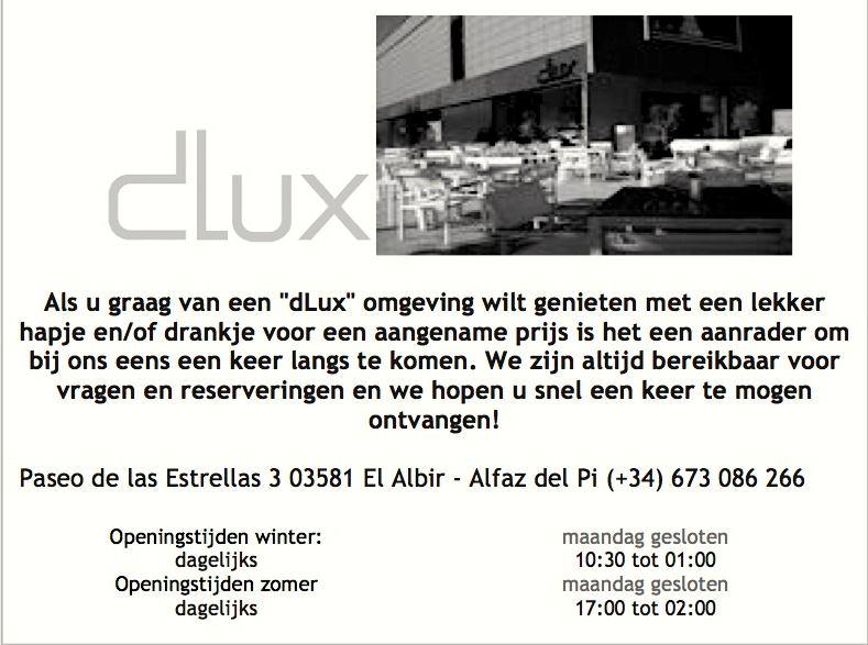 CLUB LOS HOLANDESES opgericht oktober 1975 Clubgebouw: Plaza Justus 1 Urb. Barranco Hondo 03580 Alfaz del Pi Telefoon: 966 875 342 Website: www.holandeses.nl Email: bestuur75@gmail.