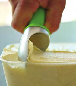 zelf ijs maken Volle melk, room, suiker en eierdooiers vormen de basisingrediënten voor de bereiding van ijs.