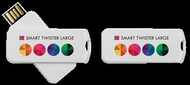 32GB - 64GB USB stick met unieke smart twist