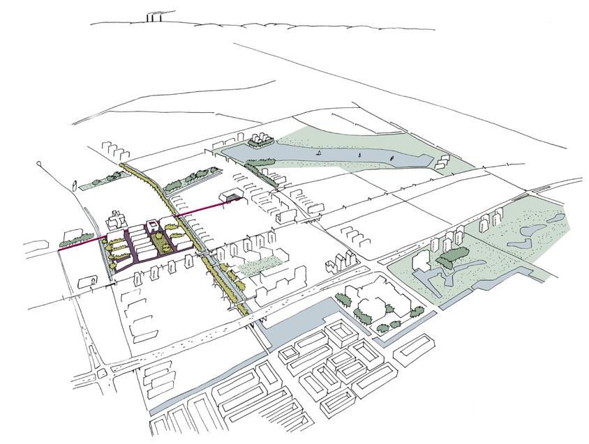 Amsterdam - Staalmanpleinbuurt Stedenbouwkundig ontwerp voor herstructurering naoorlogse woonwijk.