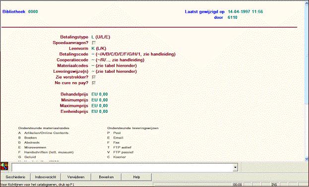 Het toekennen van de classificatiecode aan de bibliotheekprofielen is een activiteit die door OCLC PICA uitgevoerd zal worden. 4.