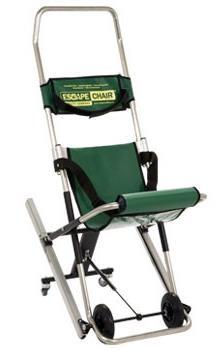 Draagstoelen Draagstoel ESCAPE-CHAIR Mk3 Standaard Kenmerken - Kan door één persoon worden bediend - Binnen enkele seconden gebruiksklaar - Zitting met bandjes - Hoofdsteun met opvulling - Antislip