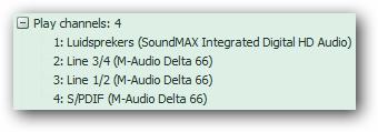 Dit voorkomt dat het audio wat u afspeelt in bijvoorbeeld Windows Media Player of WinAmp direct OnAir hoorbaar is.