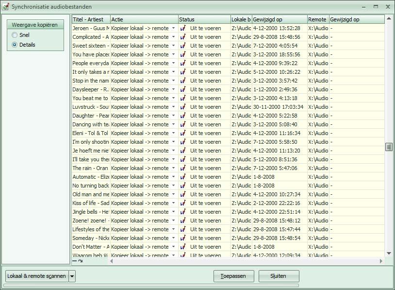 Controleer of de voice tracks zijn overgezet naar de P: schijf (P:\PC-Radio Express\VT). 32.