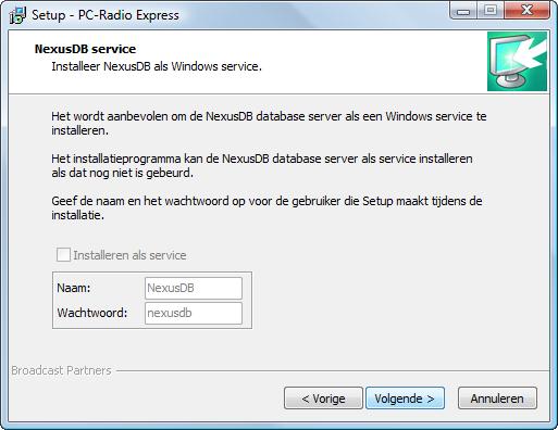 Handleiding PC-Radio Express Configuratie en installatie PC-Radio Express 2.3.