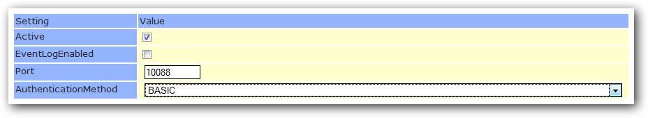 Changes om de wijzigingen definitief op te slaan. De configuratie van de database server is nu gereed. Met de webinterface kunt u eenvoudig de server configureren.