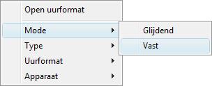 Handleiding PC-Radio Express Formatplanner Tijd Mode Uurformat Dit is het tijdstip waarop het gekozen format actief wordt.