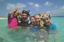 We leren de kleintjes snorkelen of SASY apparatuur gebruiken, doen vis- en koraalherkenning, we verven drijfhout en aan het eind van het Bonaire, paradijs voor duikers / 11 programma hebben we
