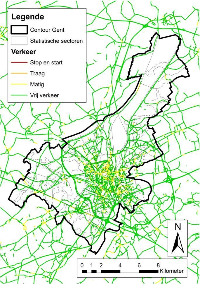 Aangezien eerder nog geen nieuw transportnetwerk werd opgebouwd voor deze nieuwe mobiliteitssituatie, werden deze wijzigingen handmatig aangebracht met behulp van de Editor -functie in een