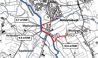 Dijk Molenbeekweg De dijk wordt voorzien op de rechteroever van de Molenbeek aan de Molenbeekweg te Wetteren en heeft tot doel de bebouwing aan de weg te beschermen.