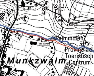 Waar mogelijk wordt gebruikgemaakt van een aarden dijk, maar gezien de beperkte afstand tussen de Zwalm en het Molenpad wordt voor een groot deel gebruikgemaakt van een betonnen muur.