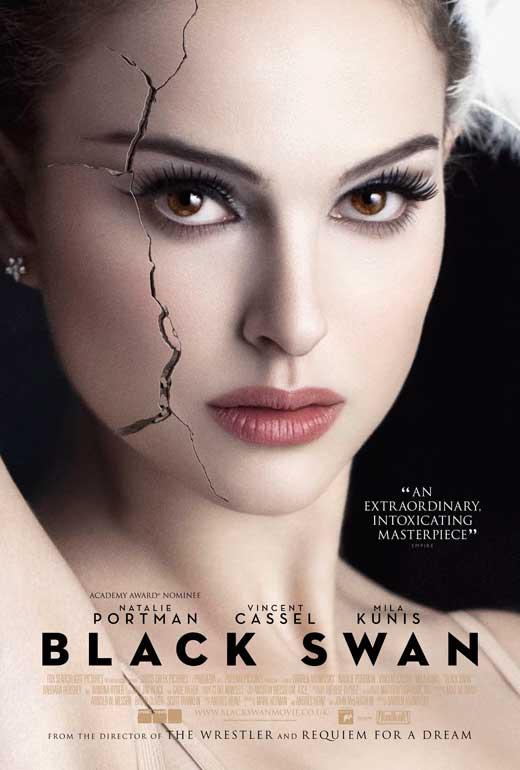 Filmposter 9 Black Swan Punt Er zijn 2 aandrachtspunten in deze poster. De ogen van Natalie Portman en de scheur in haar gezicht. Lijn Er zijn 2 duidelijke lijnen in de poster.