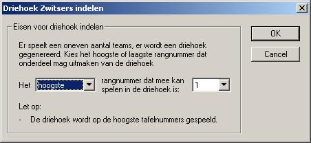 170 Hoofdstuk 7: Viertallen Het is toegestaan om een driehoek (of de driehoeken in geval van meerdere) in een aparte lijn(en) in te delen. Let wel dat elke lijn maximaal één driehoek kan bevatten.