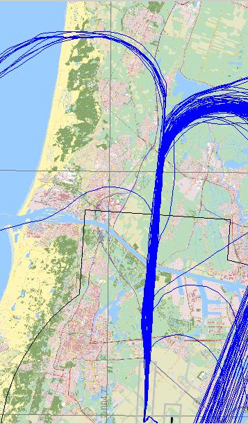 Starten: situaties boven IJmond 1. Start overdag Polderbaan op SID voorjaar 2008 (ca.