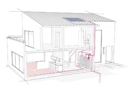 WPF 04-16 Het buitengewoon krachtig vermogen van de WPF voorziet een woning op uiterst efficiënte wijze van warmte en warm water.