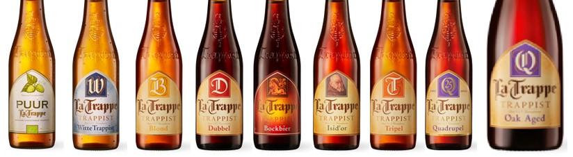 Trappisten bieren (La Trappe) Blond 6.5% Dubbel 7.0% Tripel 8.0% Quadrupel 10.