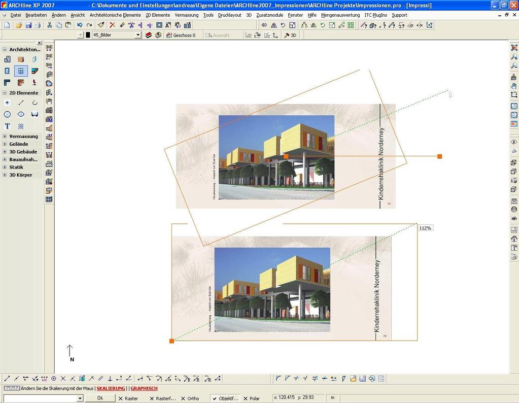 ARCHline 2007 nova pag 3 Digitale beelden/foto s De nieuwe beelden dialoogbox vergemakkelijkt het gebruik van digitale beelden en biedt snelle en logische handelingen aan om de eigenschappen van