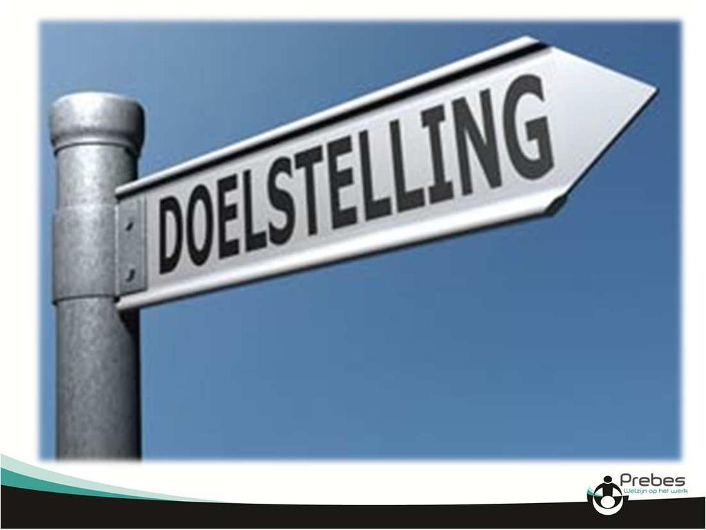 Doelstelling Je laten