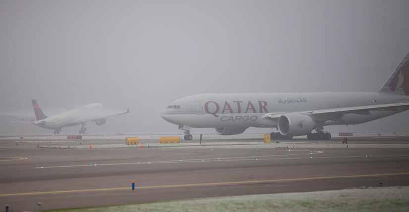 Vliegtuigen kunnen zelf meetstation zijn Door klimaatverandering neemt het aantal misdagen op Schiphol af. Foto: Schiphol. Interview omstandigheden daar om vragen.